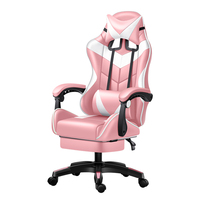 Chaise de bureau pivotante ergonomique avec fonction de massage par levage confortable Acier inoxydable Métal pour les jeux informatiques et le bureau