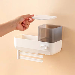 Support mural moderne et minimaliste pour égouttoir de cuisine, porte-éponge et chiffon, distributeur de savon à vaisselle à pression – Vente en gros - Product Image 6