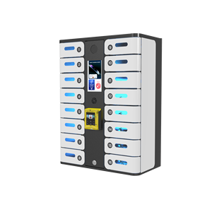 Station de recharge pour téléphones portables Y2Power MAX à 16 baies avec écran Android de 15,6 pouces et casier intelligent à accès par empreinte digitale - Product Image 2