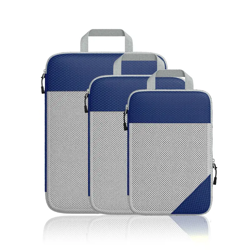 3 Set Compression Packing Cubes for Travel Travel Packing Cubes for Suitcases Organizers Bag Set Travel Cubes for Luggage