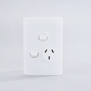 New fashion China factory electric wall switch SAA Wall Light Switch acrylic Plate switch JK
