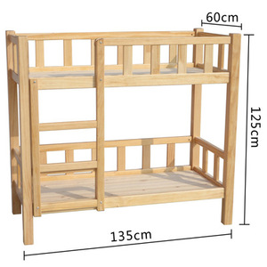 Moderno letto a castello a tre strati convertibile in legno di pino massiccio con cassetto per uso Nap asilo 1.2m età 2-6 - Product Image 5