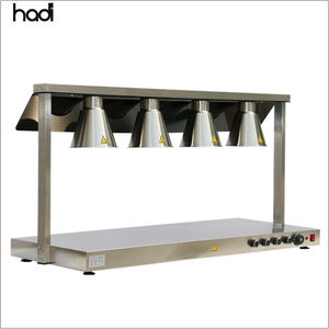 HADI cucina commerciale riscaldatore cibo in acciaio inox tavolo ristorazione scaldabagno lampada stazione <span class=keywords><strong>4</strong></span> serbatoi luce ristorante - Product Image 3