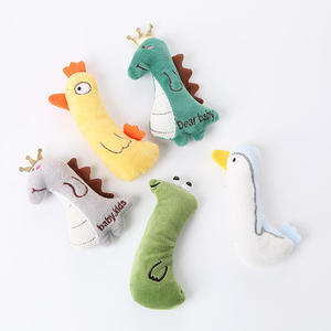5 uds. De juguete para gatos, Gato de peluche de menta, molido de dientes de gatito, papel de sonido de hierba gatera integrado, juguete interactivo de peluche para masticar para gato, suministro para mascotas - Product Image 4
