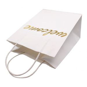 Different Size Machine Making White Shopping Paper <b>Bag</b> with logo - Product Image 3