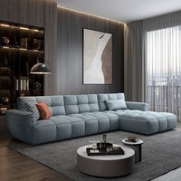 Fabricante de productos en forma de L, conjunto de sofá de salón de cuatro plazas, muebles de sala de estar, sofá seccional moderno