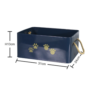 Wholesale toy storage box metal customize children toy storage organizer with handles for toy