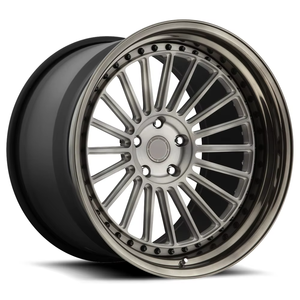 High Strength Deep Dish Multi Spoke Three Piece Forged Alloy Rim With Wheel Center Cap Custom Surface Finish Passenger <b>Car</b> Wheel - Product Image 3