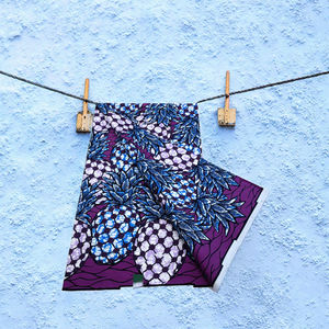 Tissu imprimé africain en coton 100% lavé, twill, Ankara Capulana pour doublure de sacs, chemises - Design nigérian - Product Image 3