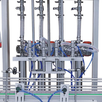 Emballage de boîtier de machine de remplissage d'huile de pâte de tomate à ligne droite automatique à quatre têtes YK Composants de noyau de moteur PLC Garantie 1 an