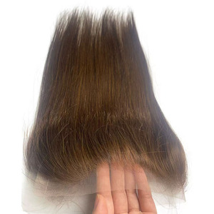 Prothèses capillaires frontales ajustables avec <span class=keywords><strong>bande</strong></span> et dentelle 13x2 pour femmes, en <span class=keywords><strong>cheveux</strong></span> brésiliens Remy, pour <span class=keywords><strong>tissage</strong></span> capillaire, aspect naturel - Product Image 3
