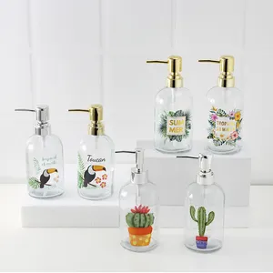 Quality Guarantee CE Approved glass soap dispenser with fancy printing