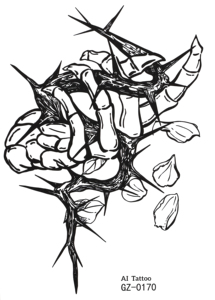 Adesivo per tatuaggio Semi-permanente con trasferimento d'acqua a caldo e Sexy con disegno di serpente a fiori per toppa con tatuaggio per succo-funzione temporanea - Product Image 3