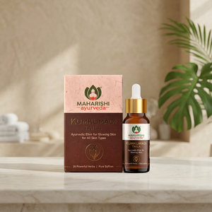 Aceite de Extracto Herbal Kumkumadi - Líquido Natural en Botella para una Piel Radiante Maharishi - Product Image 3