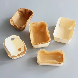 Caja de comida de embalaje de pastel de queso para llevar de madera ecológica 2024