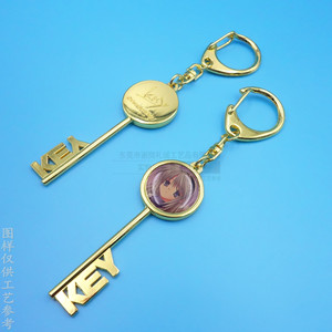<b>Anime</b> <b>Keychain</b> Zinc Alloy Gold Plated Custom Logo Pendant Advertising Gift Promotion Item - Product Image 4