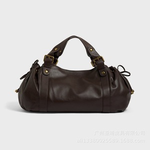 Bolso Boston de mezclilla de corte de bota y cintura alta para mujer, casual, de color liso, suave, tipo bandolera/tote - Product Image 3