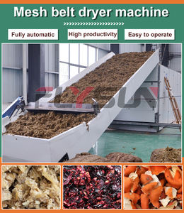 Machine de séchage à bande maillée à entraînement par engrenages, contrôlée par PLC, personnalisée en usine, pour la transformation alimentaire - Product Image 4