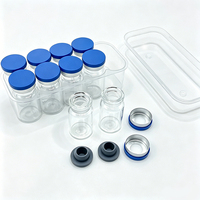 Flacons en verre stériles miniatures vides pour injection, avec étiquettes, pour médicaments, 2ml, 3ml, 5ml, 7ml, 8ml, 10ml, 15ml, 20ml, 25ml, 30ml