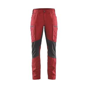 BLAKLADER - 715918455699C32 Women's Service <b>trousers</b> <b>stretch</b> Red/<b>Black</b> - EAN 7330509499146 WORK <b>TROUSERS</b> CARGO WORK <b>TROUSERS</b> - Product Image 1