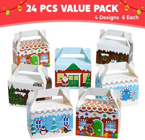 Boîtes en carton pour friandises de Noël, boîtes cadeaux pour les fêtes de Noël, boîtes en papier pour friandises, fournitures pour les fêtes scolaires - Product Image 2
