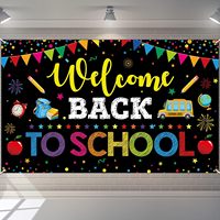 Selamat Datang Kembali ke Sekolah, Spanduk Hari Pertama Sekolah |   Selamat Datang Kembali ke Sekolah Spanduk Latar Belakang untuk Pesta Kelas Sekolah