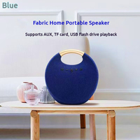 Mini-enceinte portable sans fil en tissu avec subwoofer 5W, basses puissantes, autonomie de 5 à 10 heures, contrôle par application, idéale pour les voyages et comme cadeau
