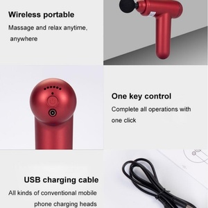 ปืนนวดแบบชาร์จ USB ความถี่สูง ผลิตภัณฑ์ดูแลสุขภาพแบบพกพาอัจฉริยะ ปืนนวดขายส่ง ผลิตในจีน - Product Image 5