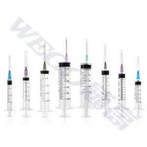 disposable syringe with hypodermice needle for animal