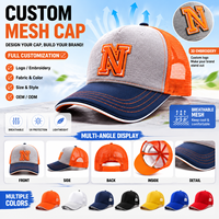 Gorras de camionero de malla unisex, gorra ajustable de 6 paneles, transpirable, informal, para exteriores, para adultos, para primavera y verano
