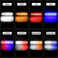 DXZ OEM LED Notfall-Stroboskoplichter Bernstein Weiß 6 LED Warnblinkleuchte Vorsicht Baustellen-Gefahrenlicht