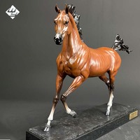 Statue de cheval arabe en bronze de haute qualité, taille personnalisée, sculpture décorative de table d'intérieur