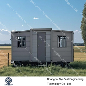 Synzest 3X Maison préfabriquée moderne pliable, résistance aux tremblements de terre de niveau 8, surface au sol de 27,5 mètres carrés, appartement extérieur, atelier - Product Image 5