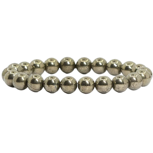 Pulsera de cristal elástica con cuentas redondas de piedra natural curativa hecha a mano JINGCAI de 8 mm, 7 pulgadas, unisex - Product Image 1