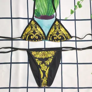 디자이너 유명 브랜드 신상품 섹시한 하이 웨이스트 수영복 비키니 럭셔리 수영복 여성 디자인 수영복