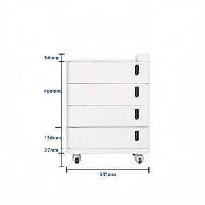 ระบบจัดเก็บพลังงานภายในบ้าน แบตเตอรี่ลิเธียมไอรอนฟอสเฟต 51.2V 100Ah แบบติดตั้งบนชั้นวาง สามารถวางซ้อนกันได้ - Product Image 2