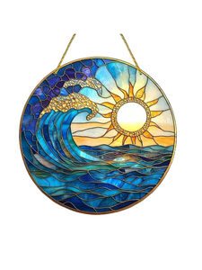 1PC Rise Over The Sea Artistic Window Catcher, 19,99 cm X, decoración de primavera, regalo del Día de San Valentín, hombres, Navidad, <span class=keywords><strong>Wom</strong></span> - Product Image 1