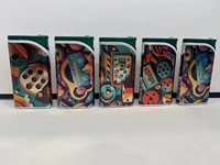 Nouveau briquet à flamme jet avec coque en fer, porte-cartes, allume-cigare électronique turbo à bascule