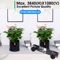Caméra stéréo 3D 3840X1080P 60FPS, module de caméra USB haute vitesse, caméra à double objectif synchrone pour vision 3D VR
