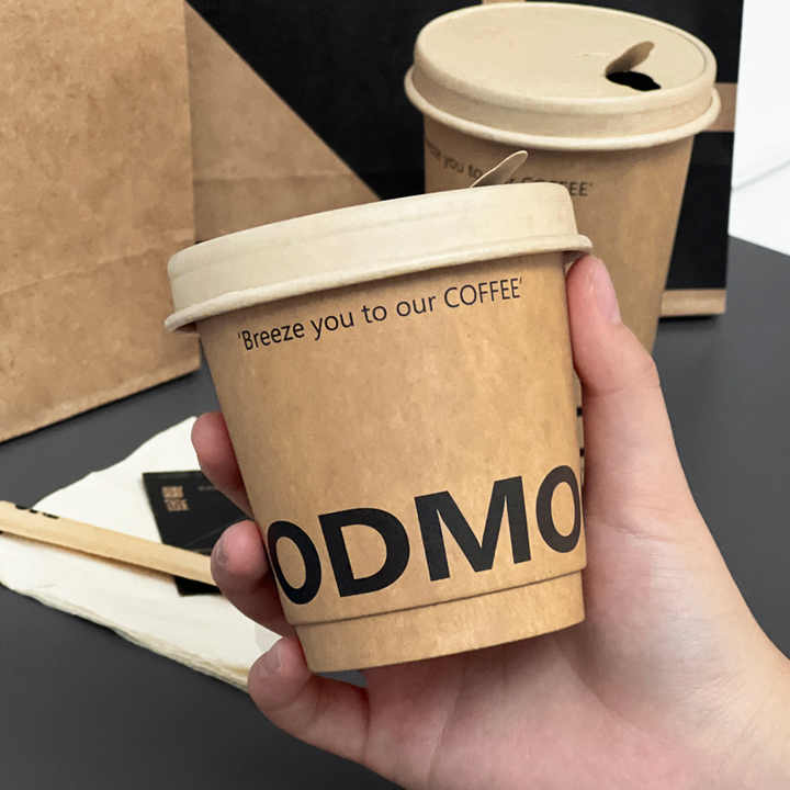 Custom Print 20 oz Disposable Double Walled Paper Cup Packaging Hot ...