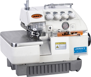 <b>New</b> High-speed JUKKY 4-Thread Overlock <b>Sewing</b> <b>Machine</b> Semi-Automatic <b>Home</b> Use Industrial for Workshop Garment Factory - Product Image 2