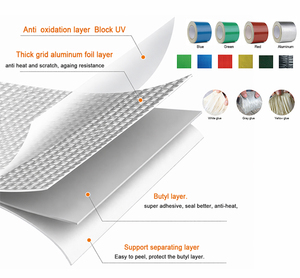 <span class=keywords><strong>Bande</strong></span> adhésive en aluminium butyle ANTI pour l'étanchéité des toits, <span class=keywords><strong>bande</strong></span> d'étanchéité imperméable pour gouttières et toitures métalliques - Product Image 2