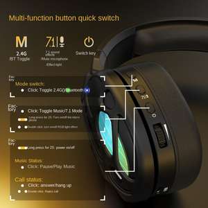 Nouveau casque de jeu sans fil Gamwing Hi8 2026 à quatre modes pour PS5, PS4, Xbox, Switch, son stéréo 3D - Product Image 6