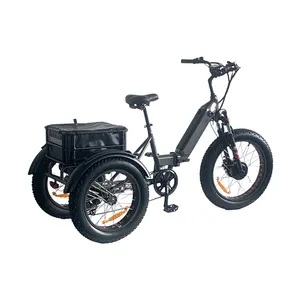 NEW DESIGN New Low Price 750W Power Adult 3 Wheel FOLDING Electric Tricycle