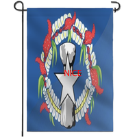 Drapeau de jardin Saipan personnalisé de qualité supérieure, bannière décorative idéale pour la rénovation paysagère de jardin et l'organisation d'activités sur le thème des clubs
