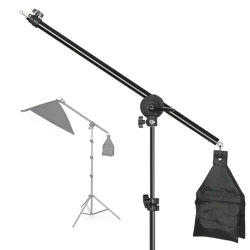 Support télescopique pour Studio Photo 76-139cm, avec sac de sable, pour Speedlite Mini Flash stroboscope, vidéo LED