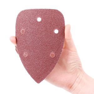 Almohadillas de lijado de ratón triangular rojo de alta dureza, discos abrasivos para pulir, lijadora, hojas de papel de lija de repuesto - Product Image 4