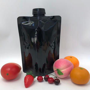 1L 2L PE Matte Black Plastic Packaging Stand Up Pouch Leak proof <b>Bag</b> Spout Pouch With <b>Big</b> Screw Cap For Chemical Liquid - Product Image 5