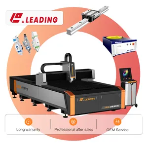 Mesin pemotong laser otomatis, mesin pemotong laser serat baja lembaran besi CNC 2000w untuk lembar logam aluminium