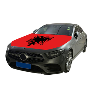 Funda para Capó de Coche de Alta Calidad Directo de Fábrica, Bandera de Albania de 120*150cm para Decoración del Motor - Product Image 3